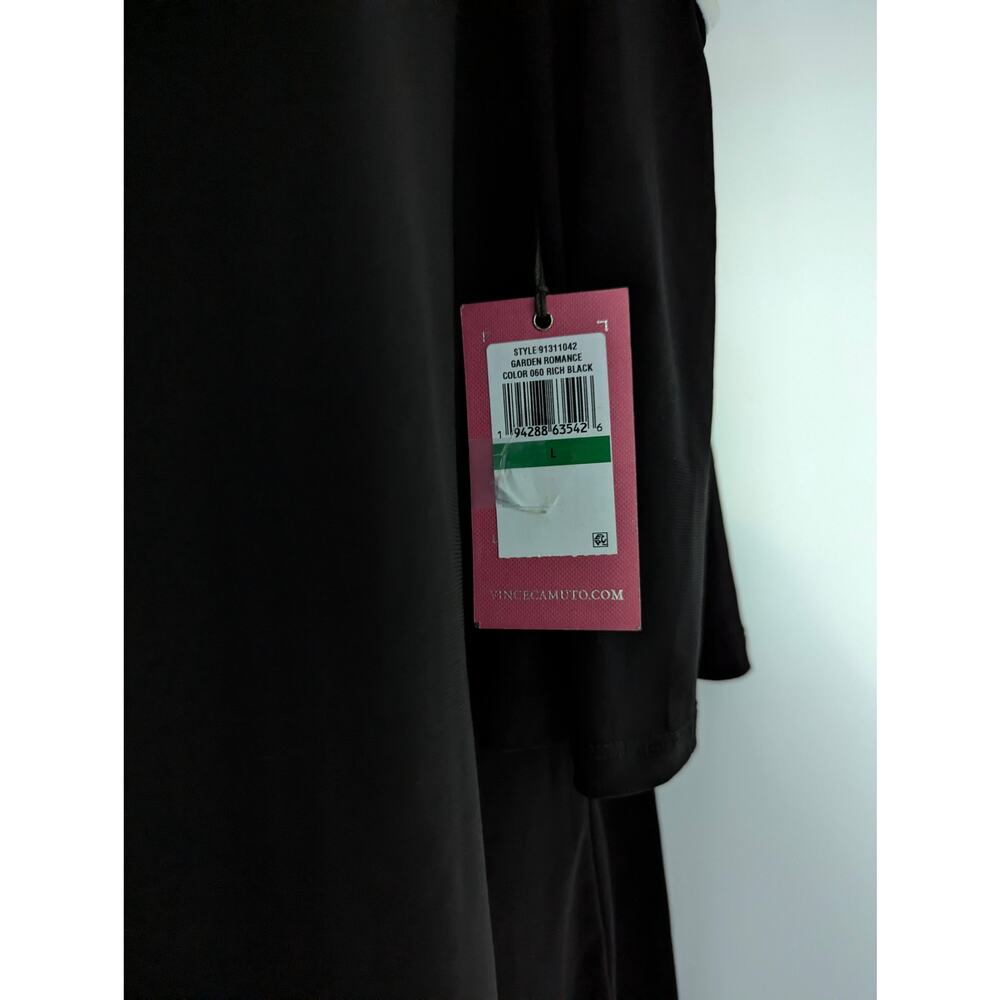 Vince Camuto Black Top with Strappy Flare Sleeves - Picture 10 of 13